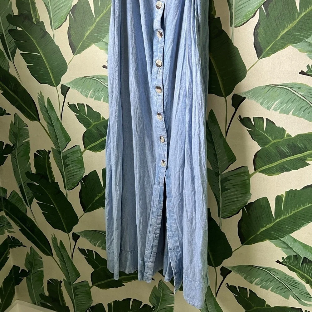Free People Women’s Blue String Of Hearts Maxi Dress XS NWT
